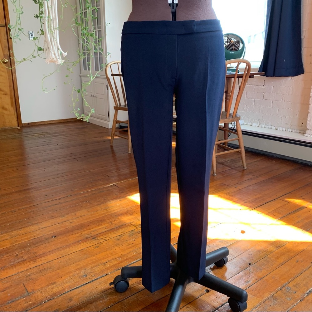 Navy Anne Klein Skinny Trousers